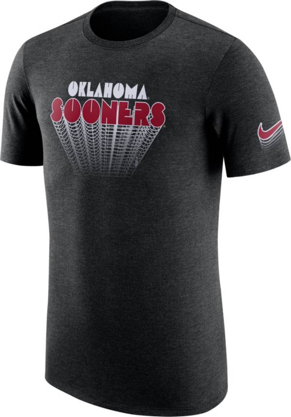 Nike Men's Oklahoma Sooners Black Tri-Blend T-Shirt product image