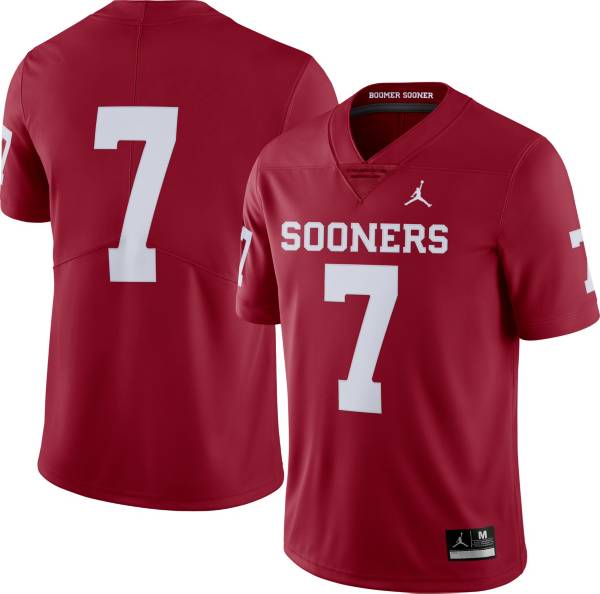 Jordan Men's Oklahoma Sooners #7 Crimson Dri-FIT Limited Football Jersey