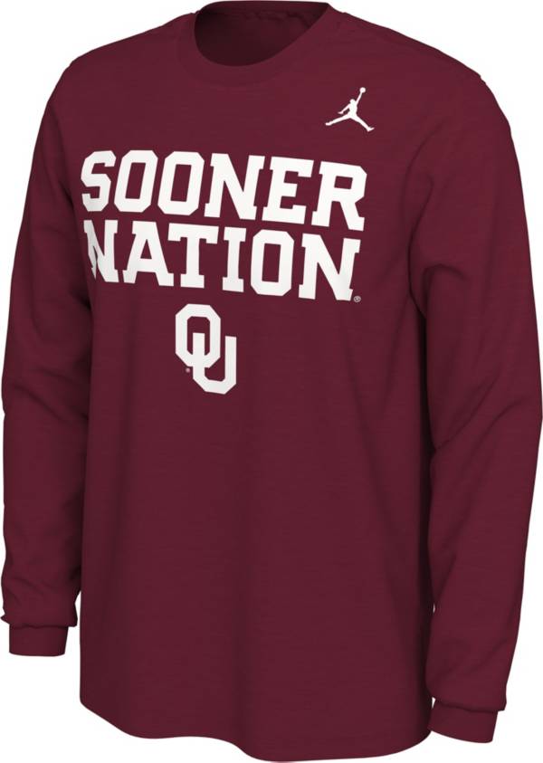 Jordan Men's Oklahoma Sooners Crimson Sooner Nation Mantra Long Sleeve T-Shirt product image