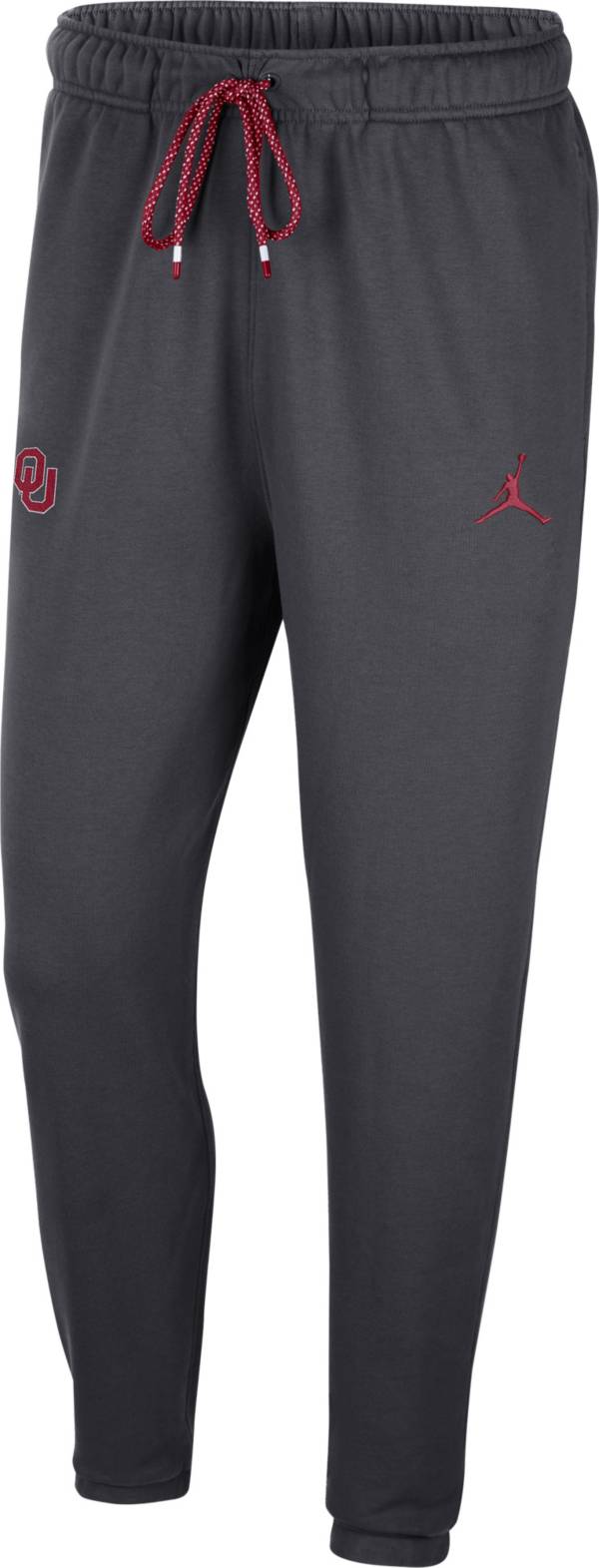 Jordan Men's Oklahoma Sooners Grey Football Team Issue Travel Pants