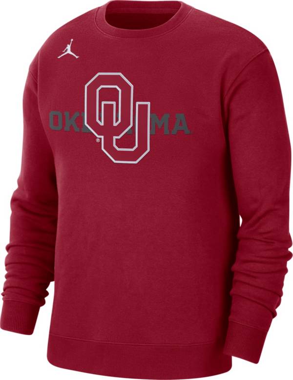 Jordan Men's Oklahoma Sooners Crimson Fleece Sweatshirt