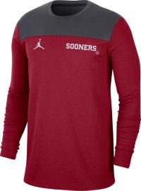 Jordan Men's Oklahoma Sooners Crimson Dri-FIT Football Team Issue Long  Sleeve T-Shirt