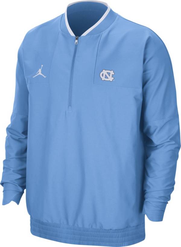 Jordan Men's North Carolina Tar Heels Carolina Blue Football Sideline Coach Lightweight Jacket