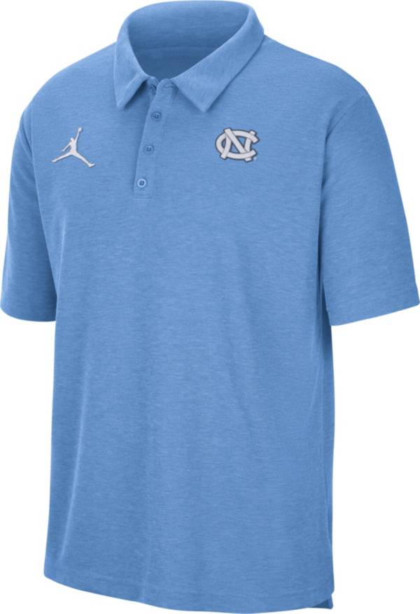 Jordan Men's North Carolina Tar Heels Carolina Blue Football Team Issue Polo