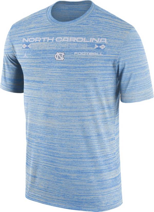 Jordan Men's North Carolina Tar Heels Carolina Blue Dri-FIT Velocity Football T-Shirt