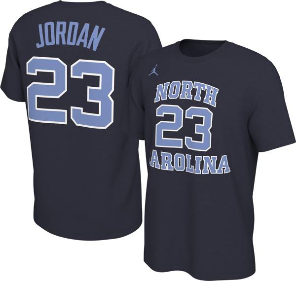 Jordan Men's Michael Jordan North Carolina Tar Heels #23 Navy Basketball  Jersey T-Shirt