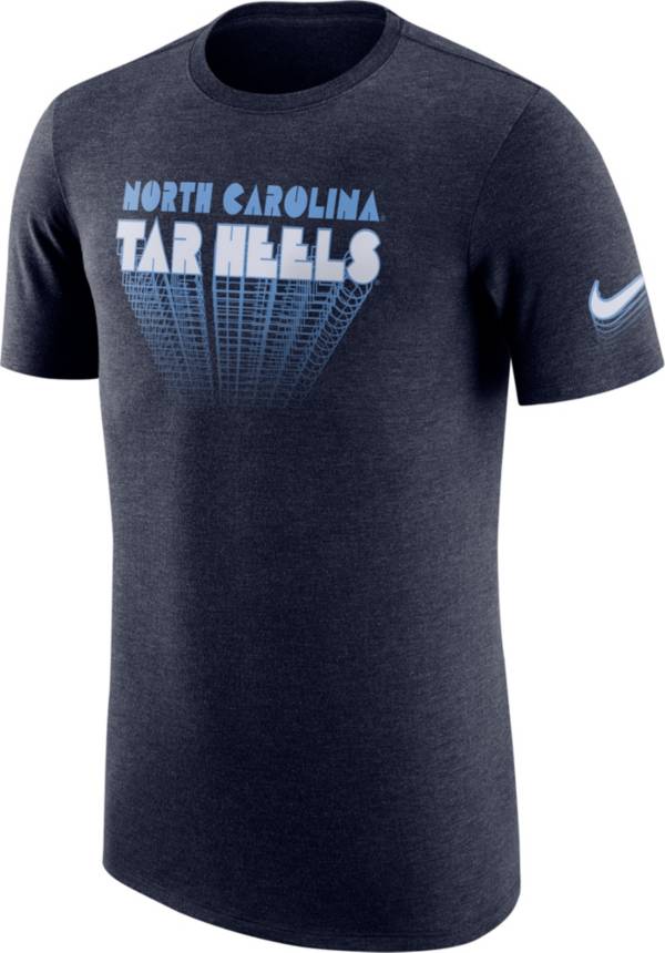 Nike Men's North Carolina Tar Heels Navy Tri-Blend T-Shirt product image