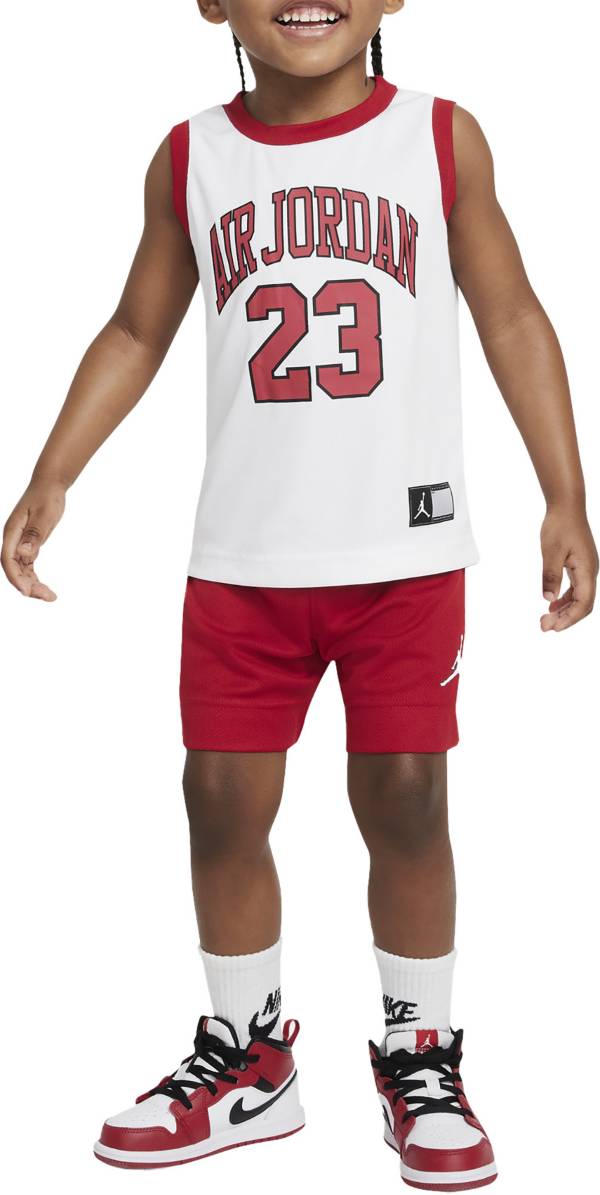 Jordan Little Boys' Mesh Basketball Jersey Tank Top and Shorts Set