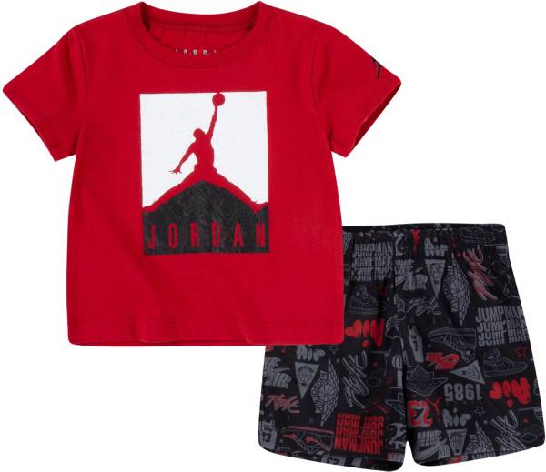 Jordan Little Boys' Air Elements T-Shirt and All Over Print Shorts Set