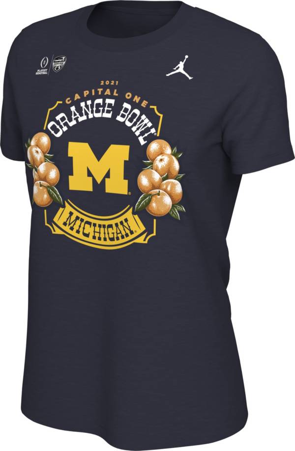 Jordan Women's College Football Playoff 2021 Capital One Orange Bowl Bound Michigan Wolverines T-Shirt