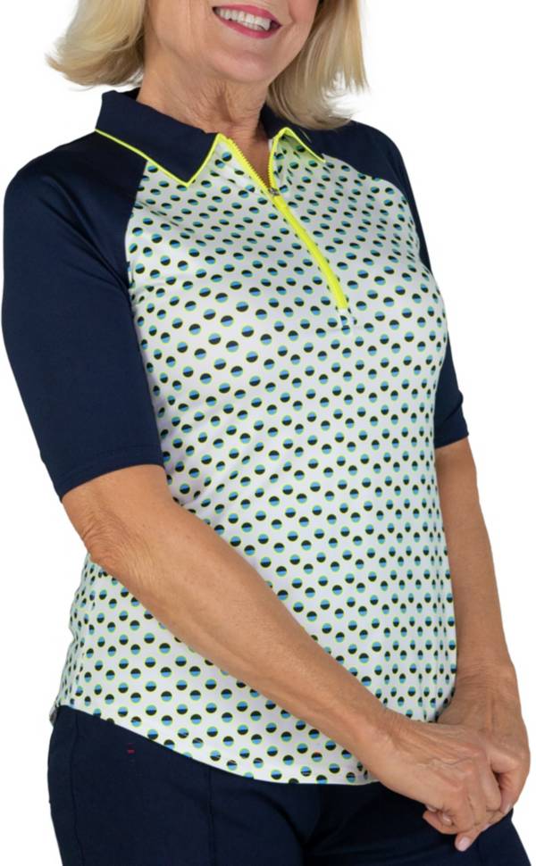 Jofit Women's Half Sleeve Tipped Collared Golf Polo product image