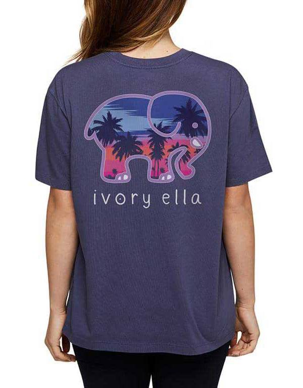 Ivory Ella Women's Heritage Palms Overized T-shirt