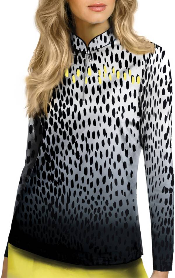 Jamie Sadock Women's Jungle Sunsense Print Long Sleeve Golf Shirt product image