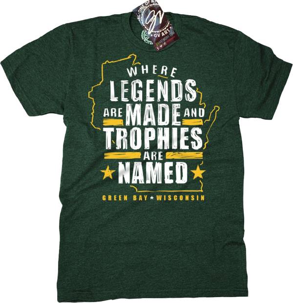 GV Art & Design 'Where Legends Are Made And Trophies Are Named' Forest Green T-Shirt product image