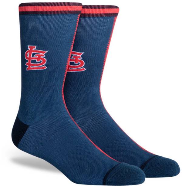 PKWY St. Louis Cardinals Blue Split Crew Socks