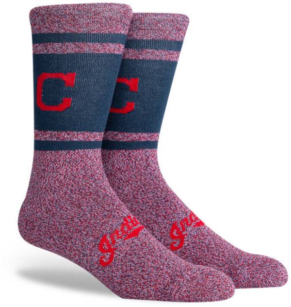 PKWY Cleveland Indians Blue Varsity Crew Socks