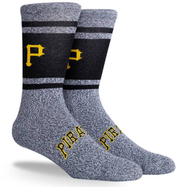 PKWY Pittsburgh Pirates Black Varsity Crew Socks