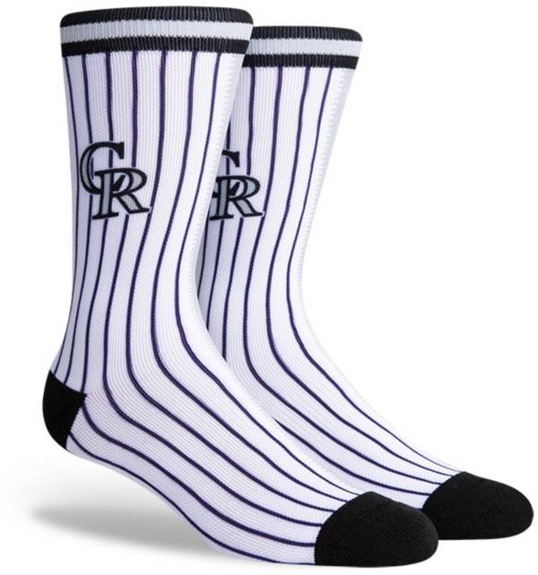 PKWY Colorado Rockies Black Split Crew Socks