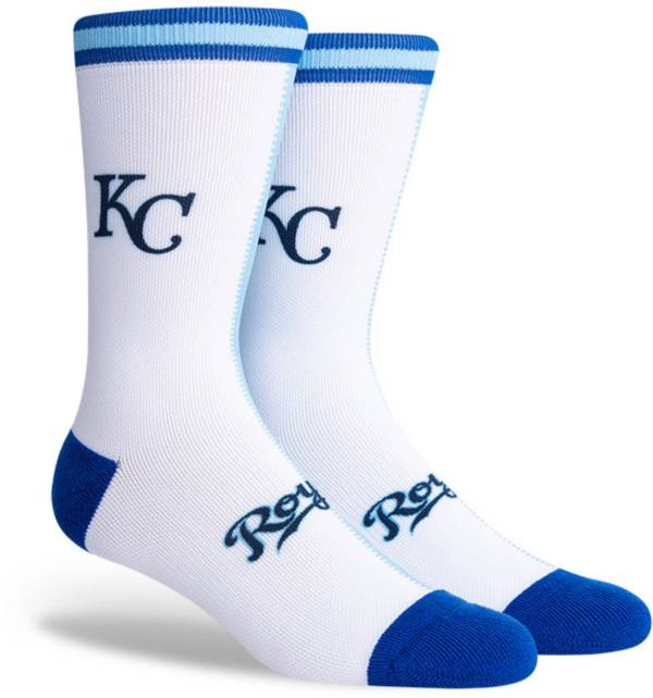 PKWY Kansas City Royals Blue Split Crew Socks