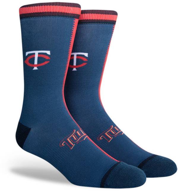 PKWY Minnesota Twins Blue Split Crew Socks