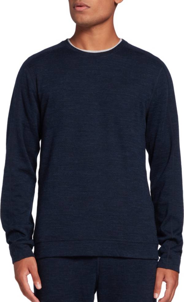 VRST Mens' Merino Wool Long Sleeve Crew Neck Shirt