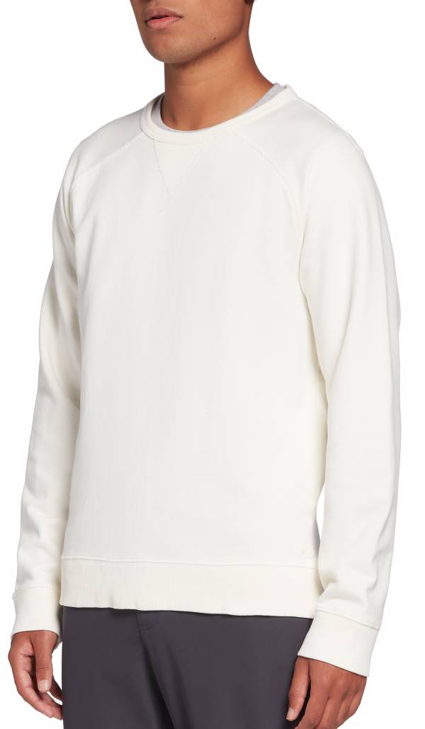 VRST Men's Washed Twill Terry Crewneck Pullover