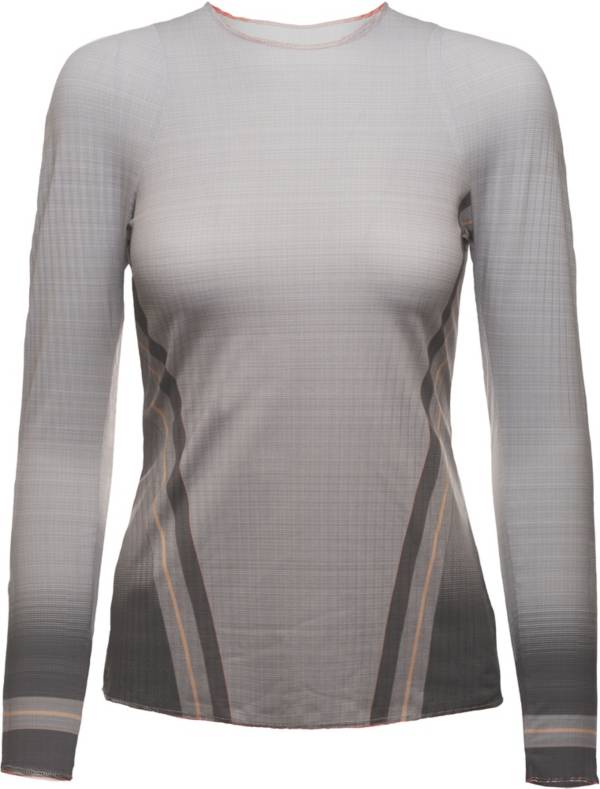 K-Swiss Women's Pleated Long Sleeve Crewneck