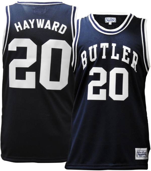 Retro Brand Men's Butler Bulldogs Gordon Hayward #20 Blue Replica Basketball Jersey