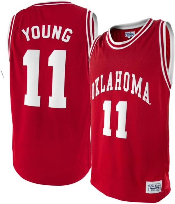 Original Retro Brand Men's Oklahoma Sooners Trae Young #11 Crimson Replica Basketball Jersey product image