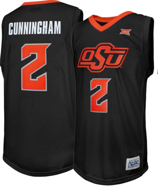 Retro Brand Men's Oklahoma State Cowboys Cade Cunningham #2 Black Replica Basketball Jersey