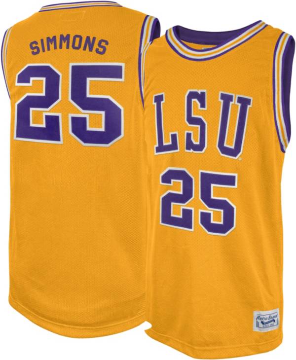 Retro Brand Men's LSU Tigers Ben Simmons #25 Gold Replica Basketball Jersey product image