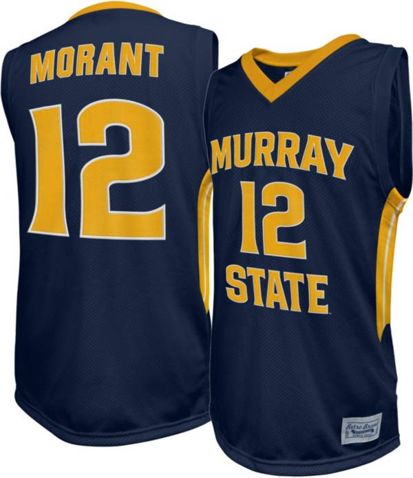 Original Retro Brand Men's Murray State Racers Ja Morant #12 Navy Blue Replica Basketball Jersey