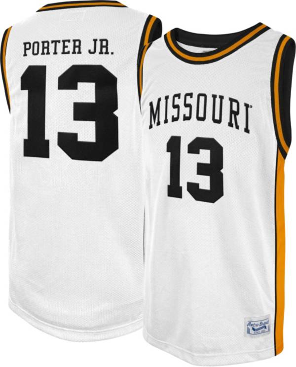 Retro Brand Men's Missouri Tigers Michael Porter Jr. #13 White Replica Basketball Jersey