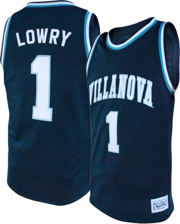 Retro Brand Men's Villanova Wildcats Kyle Lowry #1 Navy Replica Basketball Jersey