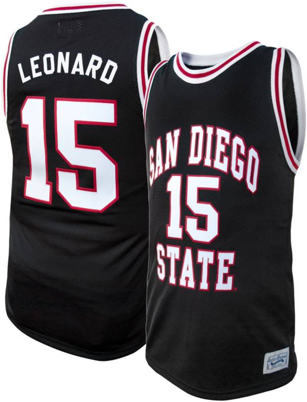 Original Retro Brand Men's San Diego State Aztecs Kawhi Leonard #15 Black Replica Basketball Jersey product image