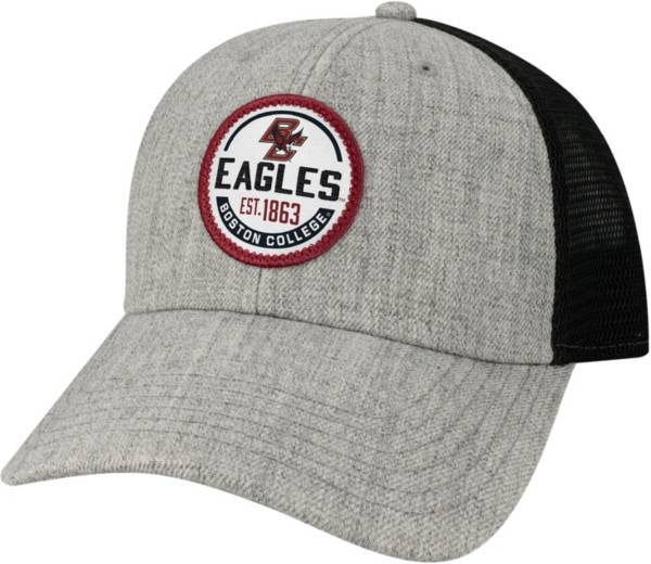 League-Legacy Men's Boston College Eagles Grey Lo-Pro Adjustable Trucker Hat