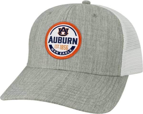 League-Legacy Men's Auburn Tigers Grey Mid-Pro Adjustable Trucker Hat