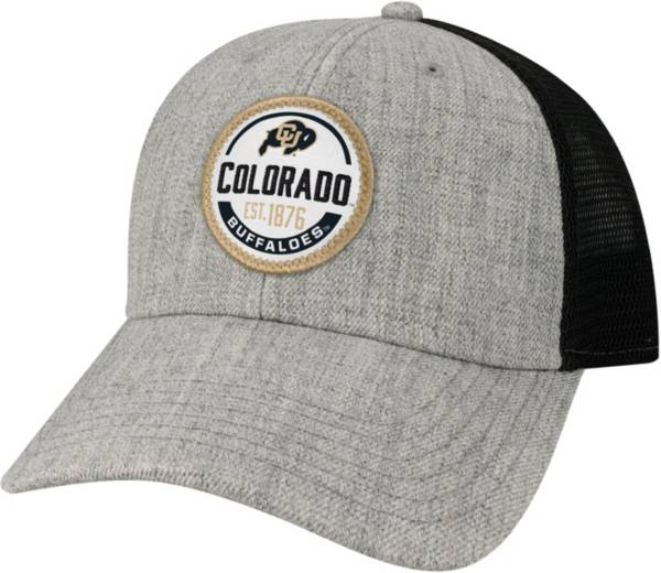League-Legacy Men's Colorado Buffaloes Grey Lo-Pro Adjustable Trucker Hat