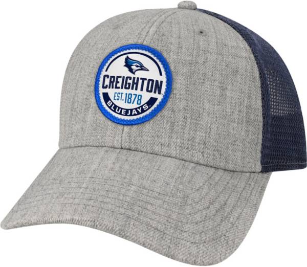 League-Legacy Men's Creighton Bluejays Grey Lo-Pro Adjustable Trucker Hat product image