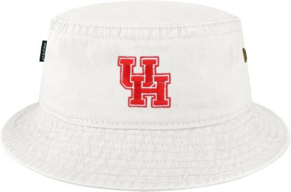 League-Legacy Men's Houston Cougars Relaxed Twill White Bucket Hat