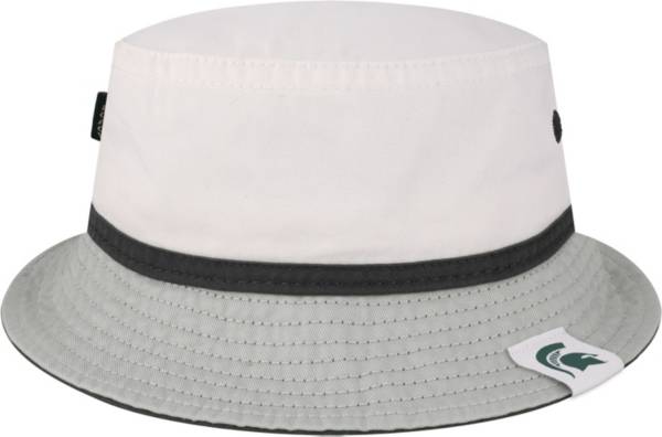 League-Legacy Men's Michigan State Spartans Weston Relaxed Twill White Bucket Hat