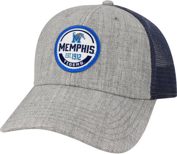 League-Legacy Men's Memphis Tigers Grey Lo-Pro Adjustable Trucker Hat