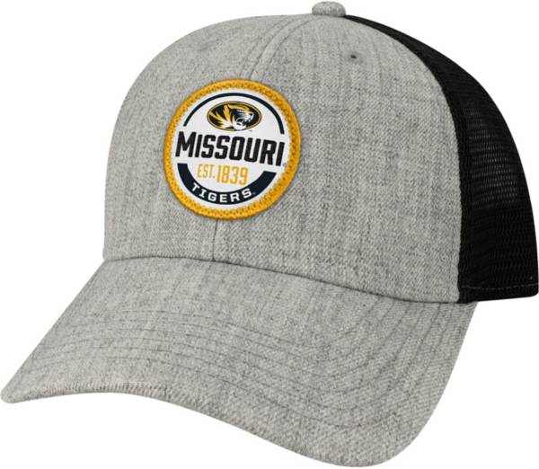 League-Legacy Men's Missouri Tigers Grey Lo-Pro Adjustable Trucker Hat