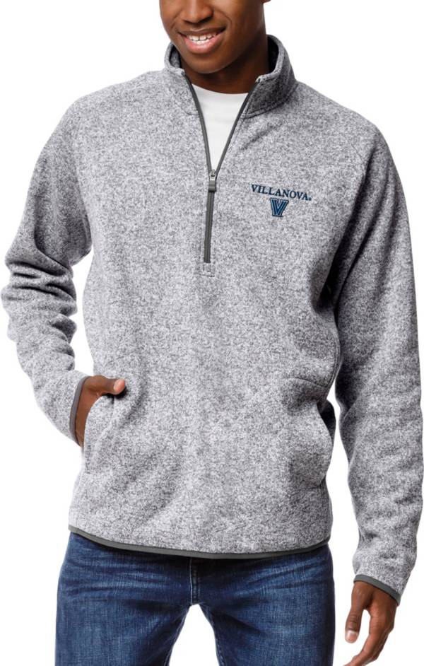 League-Legacy Men's Villanova Wildcats Grey Saranac Quarter-Zip Pullover Shirt