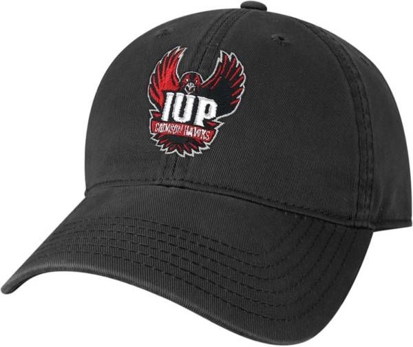 League-Legacy Men's IUP Crimson Hawks EZA Adjustable Black Hat