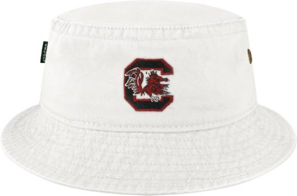 League-Legacy Men's South Carolina Gamecocks Relaxed Twill White Bucket Hat