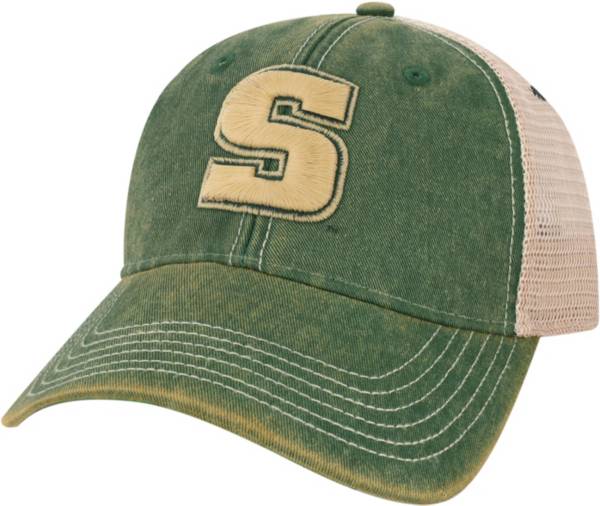 League-Legacy Men's Slippery Rock University Green Old Favorite Adjustable Trucker Hat