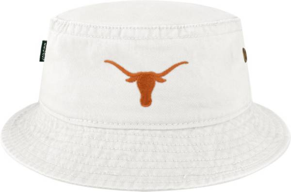 League-Legacy Men's Texas Longhorns Relaxed Twill White Bucket Hat