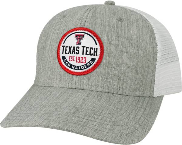 League-Legacy Men's Texas Tech Red Raiders Grey Mid-Pro Adjustable Trucker Hat