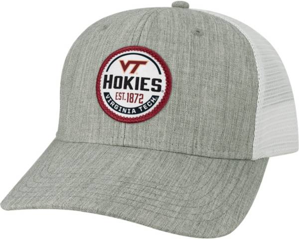 League-Legacy Men's Virginia Tech Hokies Grey Mid-Pro Adjustable Trucker Hat product image